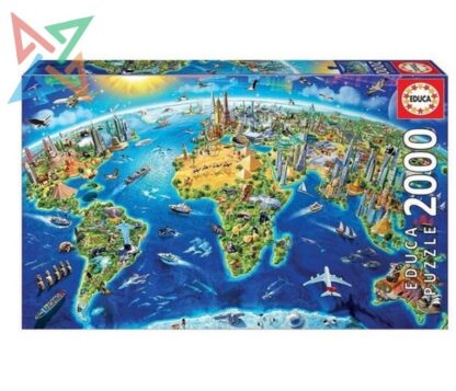ROMPECABEZAS PUZZLE EDUCA 2000 piezas Nro 17129: SIMBOLOS DEL MUNDO