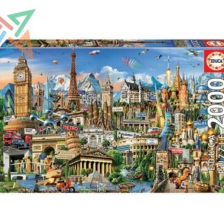 ROMPECABEZAS PUZZLE EDUCA 2000 piezas Nro 17697: Símbolos de Europa