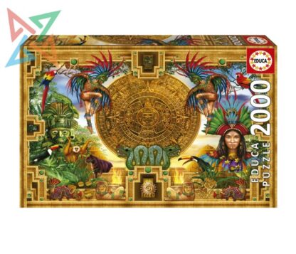 ROMPECABEZAS PUZZLE EDUCA 2000 piezas Nro 19565: MONTAJE AZTECA MAYA