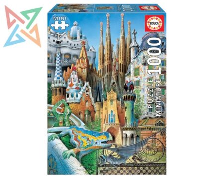 ROMPECABEZAS PUZZLE EDUCA Miniature 1000 piezas Nro 11874: COLLAGE GAUDI