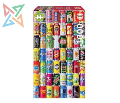 ROMPECABEZAS PUZZLE EDUCA Miniature 1000 piezas Nro 19035: Latas Cerveza 2