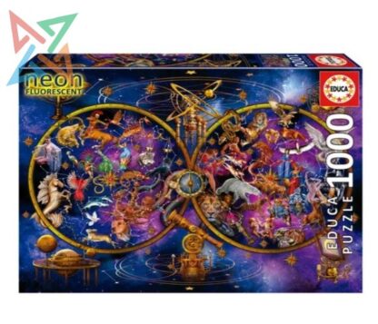 ROMPECABEZAS PUZZLE EDUCA NEON Fluorescente 1000 piezas Nro 18003: ASTROLOGIA