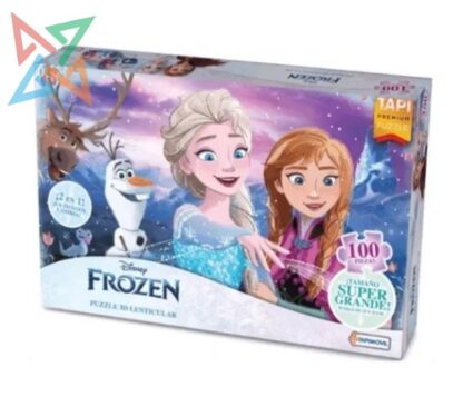 ROMPECABEZAS PUZZLE TAPIMOVIL 3D LENTICULAR de 100 piezas: FROZEN