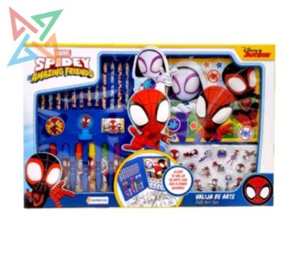 VALIJA DE ARTE - FULL ART SET: SPIDEY AMAZING FRIENDS