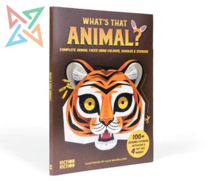 WHAT'S THAT ANIMAL?: Complete Animal Faces using Colours, Dooles & Stickers (En Inglés)