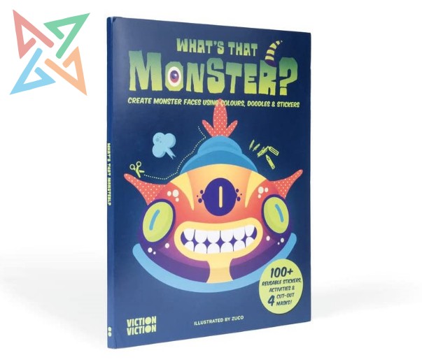 WHAT'S THAT MONSTER?: Complete Monster Faces using Colours, Dooles & Stickers (En Inglés)