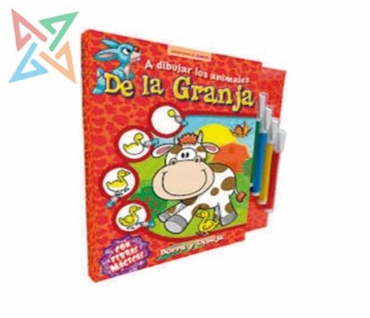A DIBUJAR LOS ANIMALES DE LA GRANJA (con fibras mágicas)