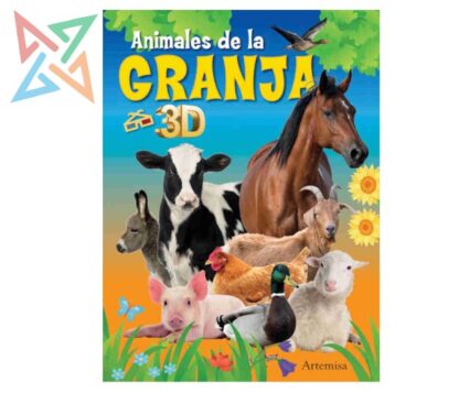 COLECCIÓN ARTEMISA 3D con ANTEOJOS y STICKERS: Animales de la Granja