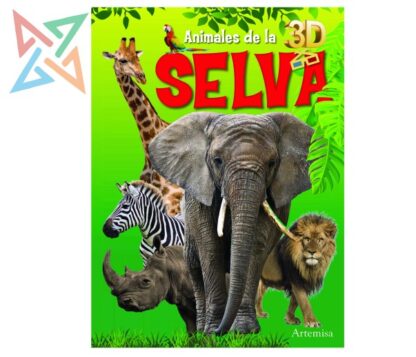 COLECCIÓN ARTEMISA 3D con ANTEOJOS y STICKERS: Animales de la Selva