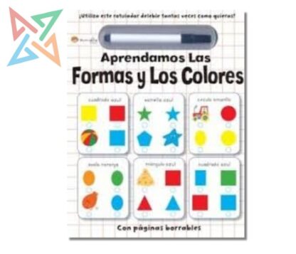 Colección ¡Vamos a Aprender! (con rotulador deleble) Manolito - Aprendamos las FORMAS y COLORES (Tapa Dura)