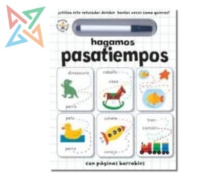 Colección ¡Vamos a Aprender! (con rotulador deleble) Manolito - Hagamos PASATIEMPOS (Tapa Dura)
