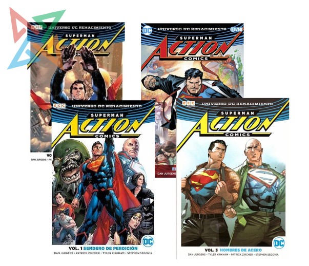 SUPERMAN ACTION COMICS - UNIVERSO DC RENACIMIENTO - COMBO: Vol. 1 al 4