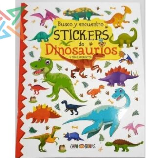 COLECCIÓN ARTEMISA Busco y Encuentro: STICKERS de Dinosaurios y con Laberintos