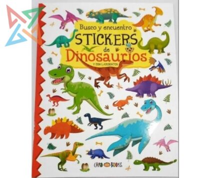 COLECCIÓN ARTEMISA Busco y Encuentro: STICKERS de Dinosaurios y con Laberintos