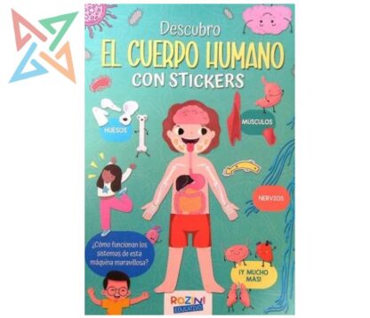 COLECCIÓN ROZINI Descubro con Stickers: Descubro el Cuerpo Humano con Stickers