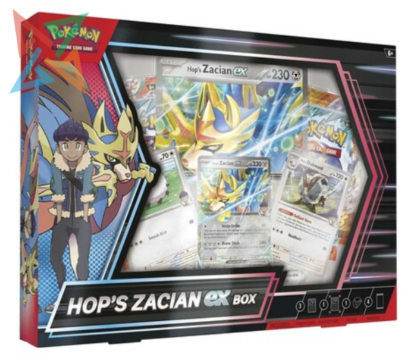 POKÉMON TCG - HOP´S ZACIAN ex Box (en Inglés)