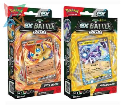 POKÉMON TCG - Ex Battle Deck - Victini/Miraidon (Diferentes Diseños) (En Inglés)