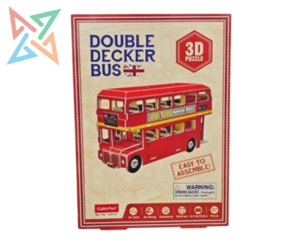 ROMPECABEZAS PUZZLE CubicFun 3D: Clásico Autobus 2 Pisos Londinense (57 Piezas)