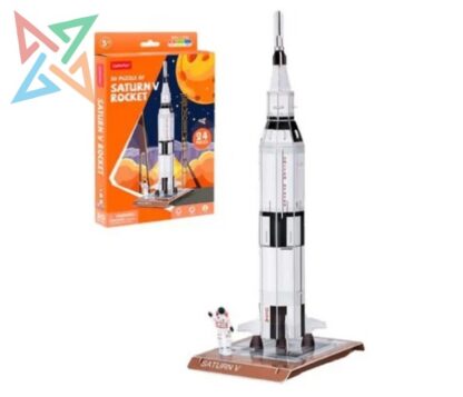 ROMPECABEZAS PUZZLE CubicFun 3D: Cohete Saturn V (24 Piezas) - Imagen 2