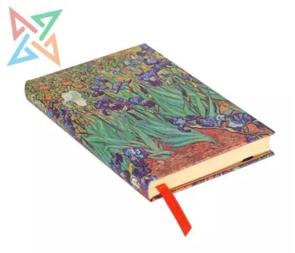 LIBRETA PAPERBLANKS - Tamaño Grande Liso 112 páginas: LIRIOS DE VAN GOGH - Imagen 2