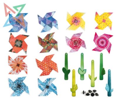 LUDATTICA EASY ORIGAMI (Con Sobre de Tela): MOLINOS DE VIENTO - Imagen 2