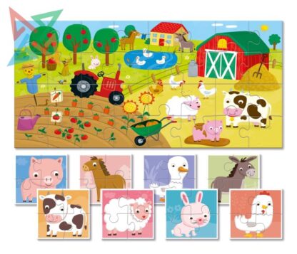 ROMPECABEZAS LUDATTICA BABY PUZZLE - 32 piezas: LA GRANJA - Imagen 2