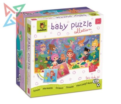 ROMPECABEZAS LUDATTICA BABY PUZZLE - 32 piezas: SIRENAS