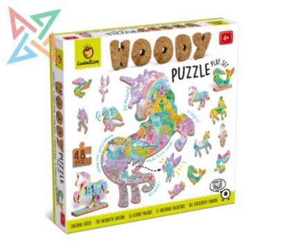 ROMPECABEZAS LUDATTICA PUZZLE DE MADERA - 48 piezas: EL UNICORNIO ENCANTADO