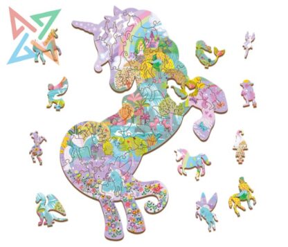 ROMPECABEZAS LUDATTICA PUZZLE DE MADERA - 48 piezas: EL UNICORNIO ENCANTADO - Imagen 2