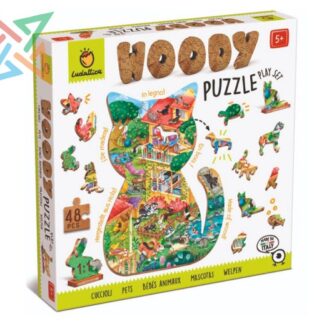 ROMPECABEZAS LUDATTICA PUZZLE DE MADERA - 48 piezas: MASCOTAS