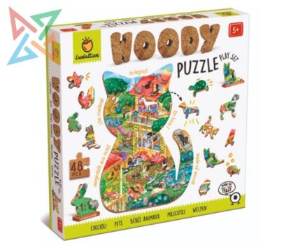ROMPECABEZAS LUDATTICA PUZZLE DE MADERA - 48 piezas: MASCOTAS