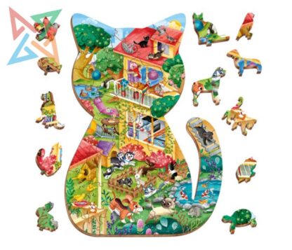 ROMPECABEZAS LUDATTICA PUZZLE DE MADERA - 48 piezas: MASCOTAS - Imagen 2
