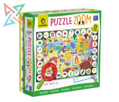 ROMPECABEZAS LUDATTICA PUZZLE ZOOM - 24 PIEZAS: DINOSAURIOS