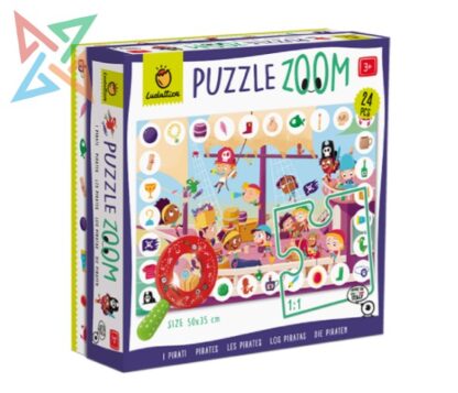ROMPECABEZAS LUDATTICA PUZZLE ZOOM - 24 PIEZAS: LOS PIRATAS
