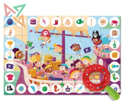 ROMPECABEZAS LUDATTICA PUZZLE ZOOM - 24 PIEZAS: LOS PIRATAS - Imagen 2