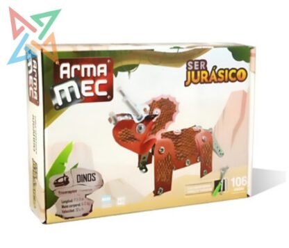 ARMA MEC SER JURÁSICO - TRICERATOPS 106 PIEZAS