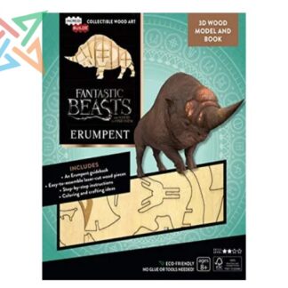 INCREDIBUILDS - Book and 3d Wood Model - Fantastic Beasts and Where to Find Them: Erumpent (en Inglés)