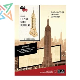 INCREDIBUILDS - Book and 3d Wood Model - NEW YORK EMPIRE STATE BUILDING (en Inglés)