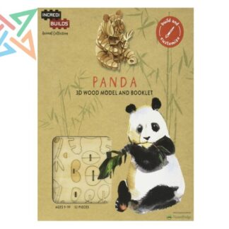 INCREDIBUILDS - Booklet and 3d Wood Model - Animal Collection: Panda (en Inglés)