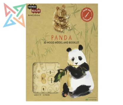 INCREDIBUILDS - Booklet and 3d Wood Model - Animal Collection: Panda (en Inglés)