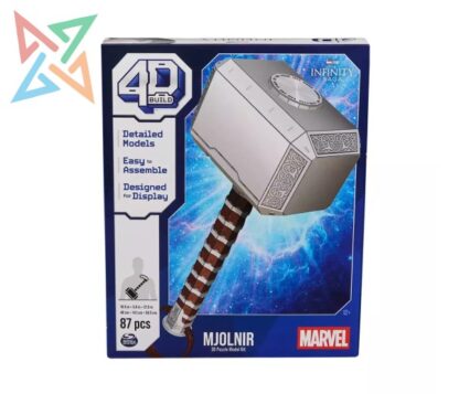 ROMPECABEZAS PUZZLE 4D Build - MARVEL: MJOLNIR 87 PIEZAS