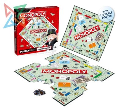 ROMPECABEZAS PUZZLE HASBRO 1000 piezas - Monopoly: London Edition - Imagen 2