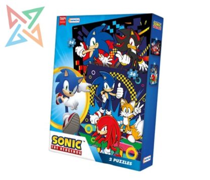 ROMPECABEZAS PUZZLE TAPIMOVIL: SONIC 2 Puzzles de 24 y 36 piezas