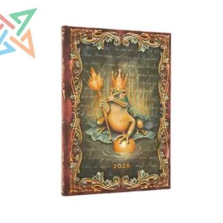 AGENDA PAPERBLANKS - 2026 - Tamaño Midi 160 páginas: LOS HERMANOS GRIMM, PRÍNCIPE SAPO