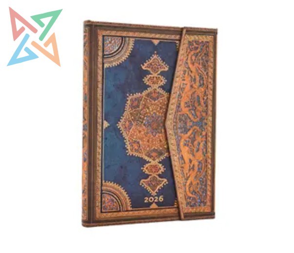 AGENDA PAPERBLANKS - 2026 - Tamaño Midi 160 páginas: SAFAVID ÍNDIGO