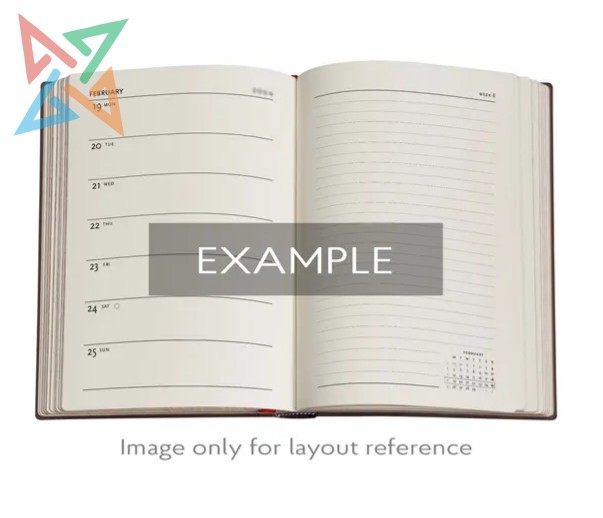 AGENDA PAPERBLANKS - 2026 - Tamaño Midi 160 páginas: SAFAVID ÍNDIGO - Imagen 4