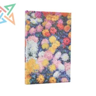 AGENDA PAPERBLANKS - 2026 - Tamaño Mini 160 páginas: CRISANTEMOS DE MONET