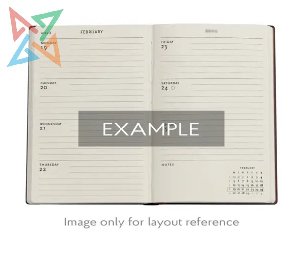 AGENDA PAPERBLANKS - 2026 - Tamaño Maxi 160 páginas: LUJO AZUL - Imagen 4