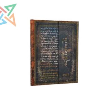 AGENDA PAPERBLANKS - 2026 - Tamaño Midi 160 páginas: MICHELANGELO, CALIGRAFÍA