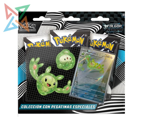 POKÉMON TCG - Escarlata y Púrpura - FULGOR NEGRO - Reuniclus (CON CALCOMANÍAS PARA DISPOSITIVOS)